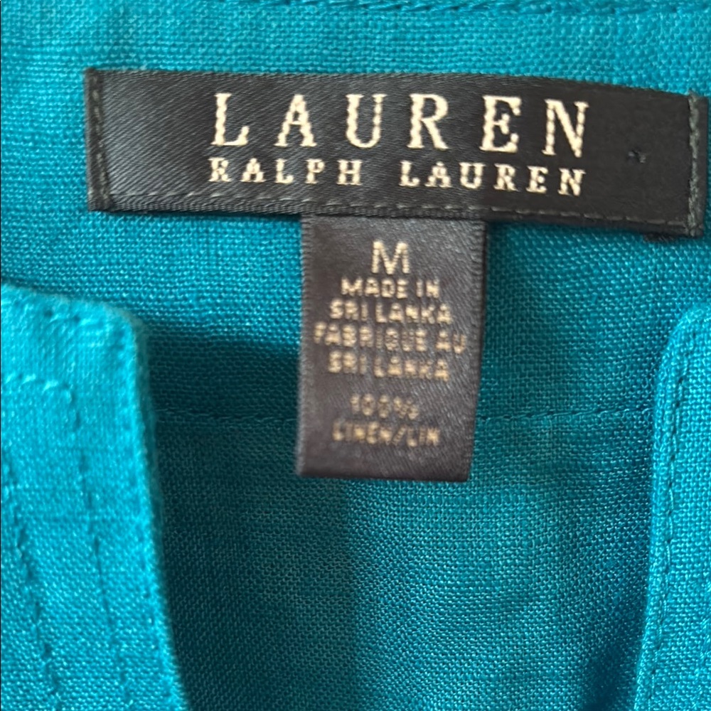 Lauren Ralph Lauren Turquoise Top - Picture 3 of 3